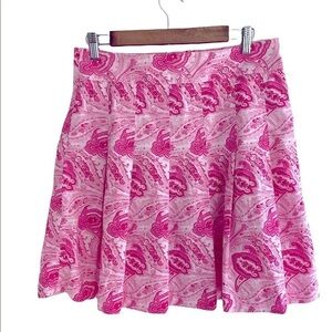 J. Crew Pleated Paisley MIDI Skirt